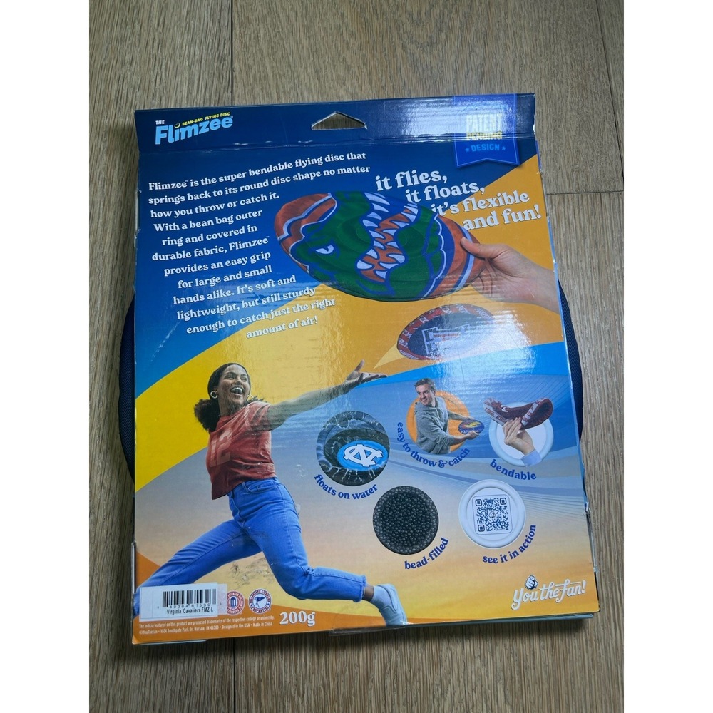 NCAA Virginia Cavaliers Flimzee Bean-Bag Flying Disc- YouTheFan - Picture 2 of 3